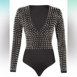 Studded body suit